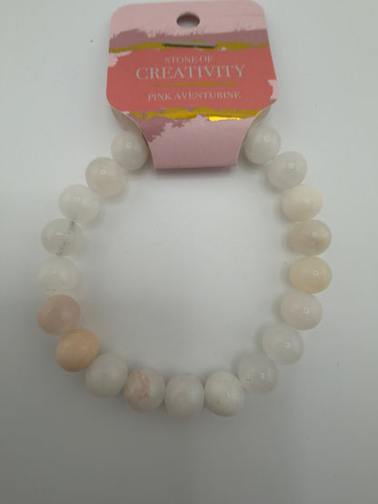 Gemstone Energy Bead Stretch Bracelets 8mm