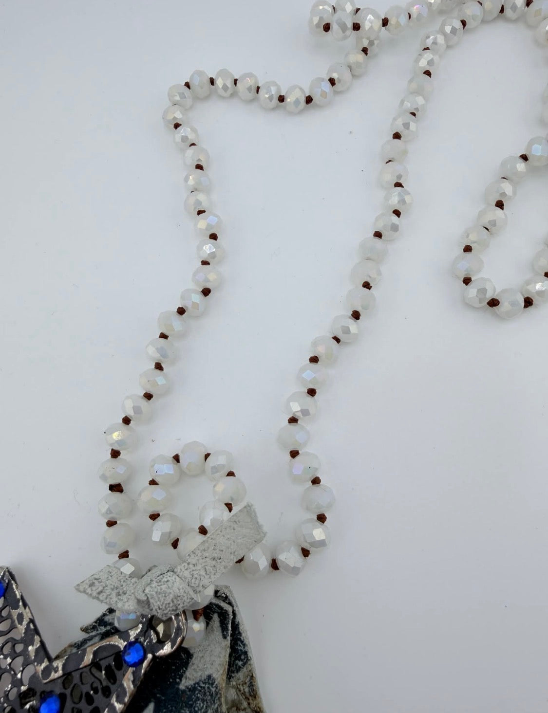 Star and Feather Beaded Necklace FINAL SALE