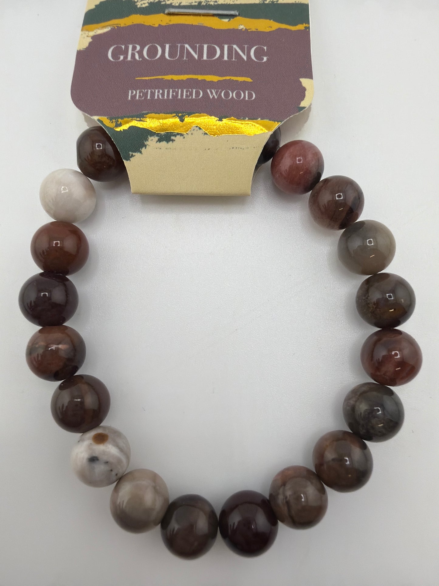 Gemstone Energy Bead Stretch Bracelets 8mm