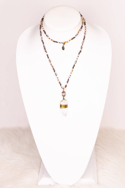 Suri Necklace in Gray FINAL SALE