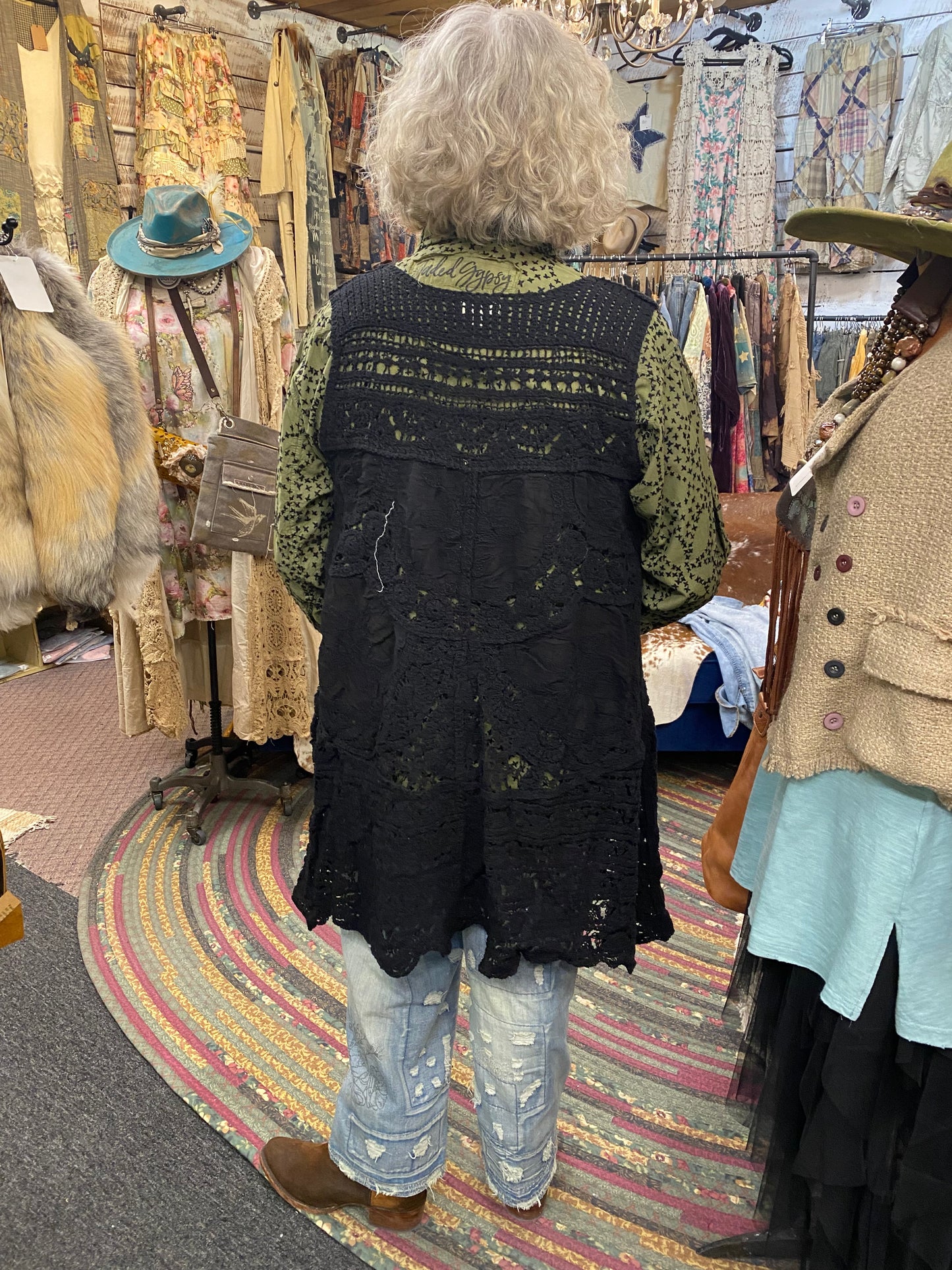 Sleeveless Crochet Cardigan