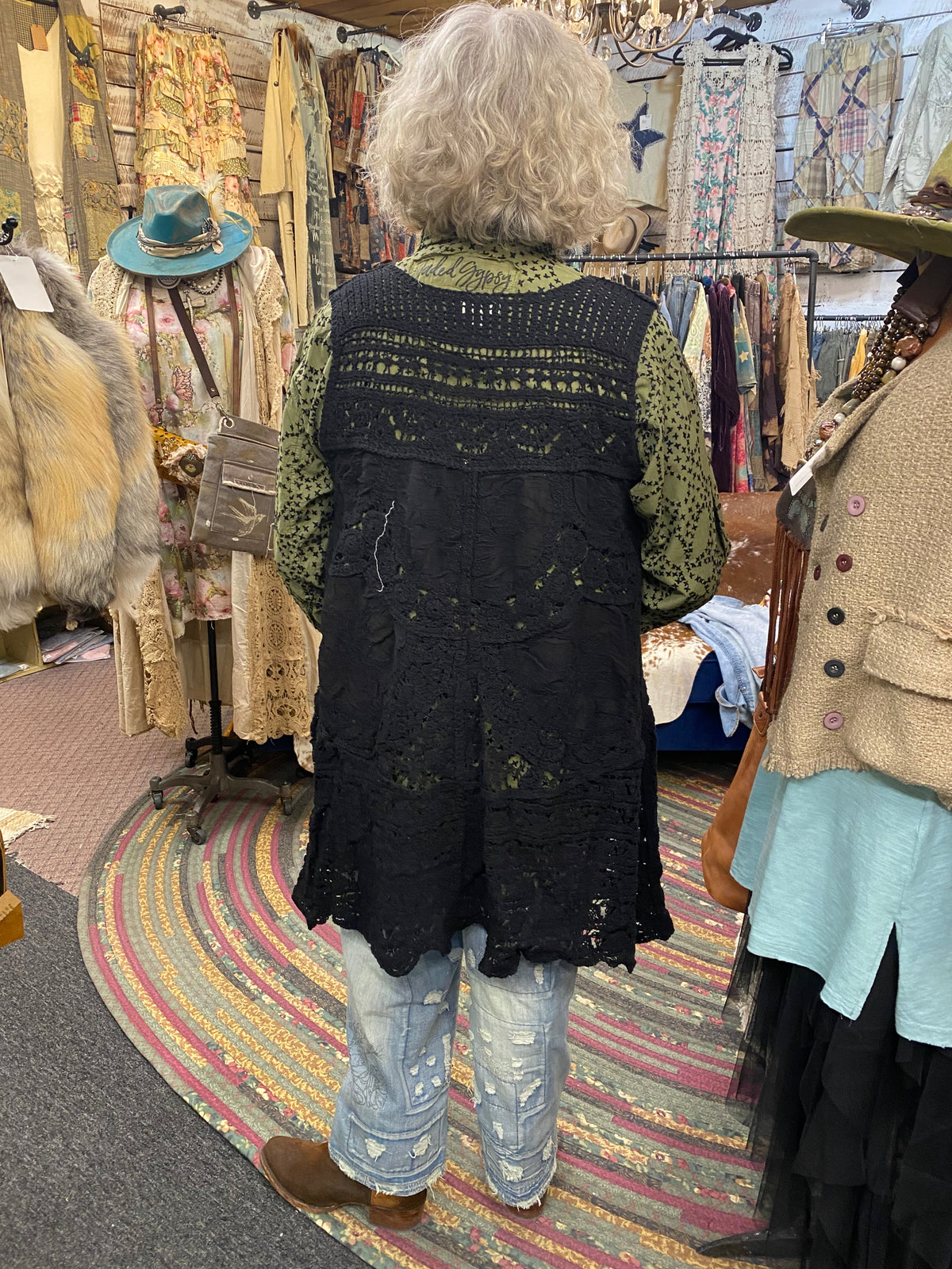 Sleeveless Crochet Cardigan