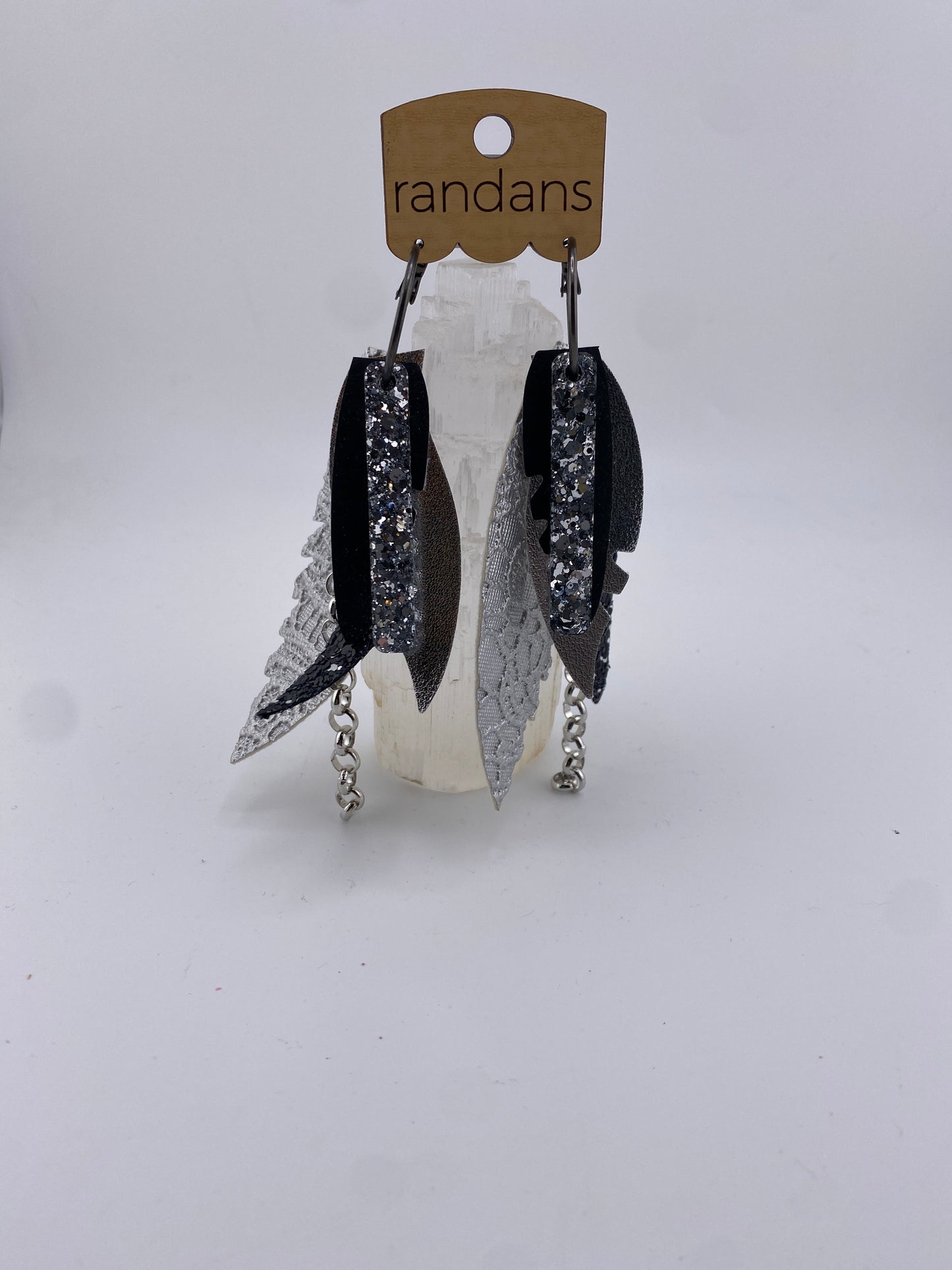 Black and Silver Earrings FINAL SALE