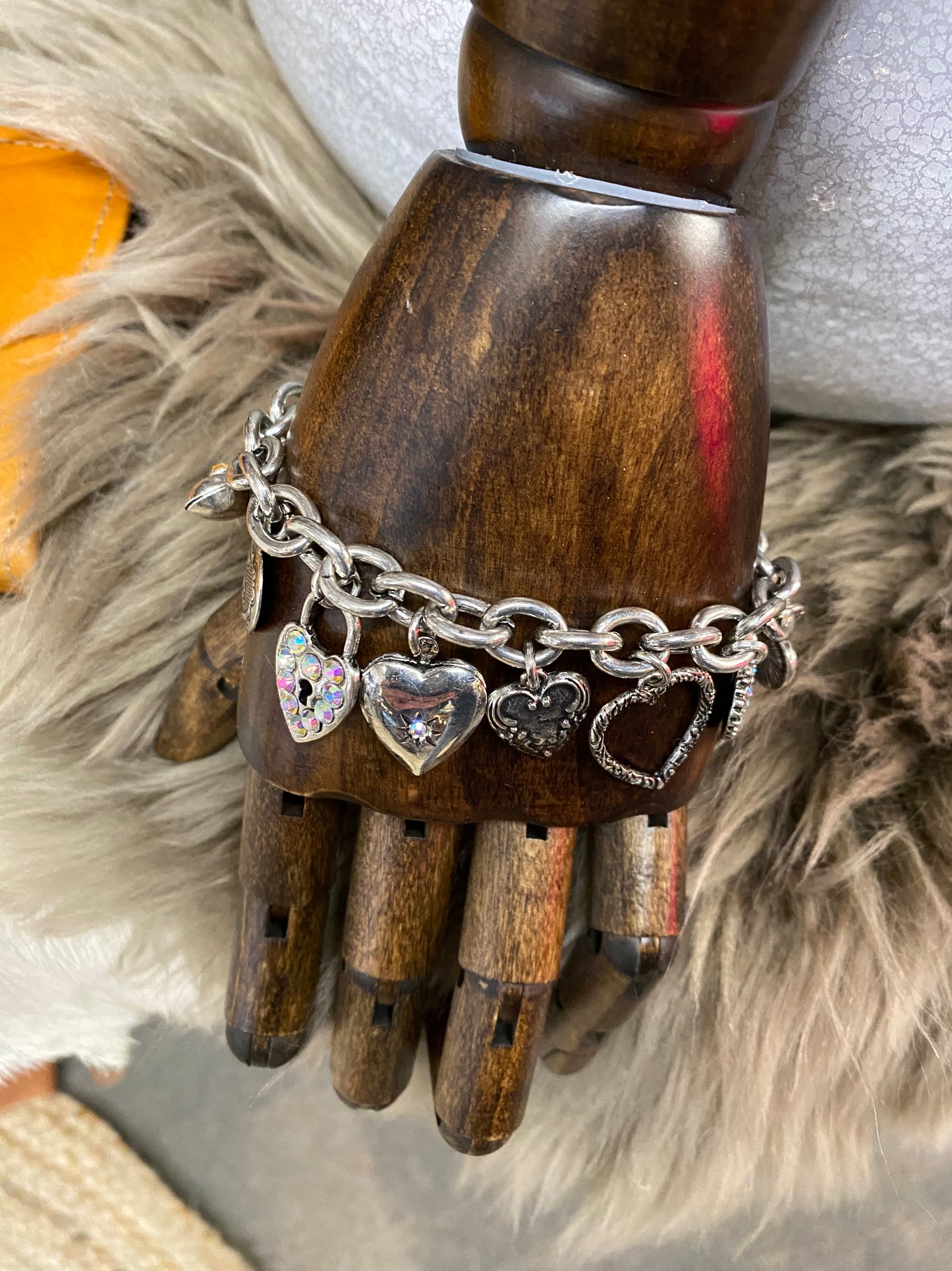 Multi Heart Charm Bracelet