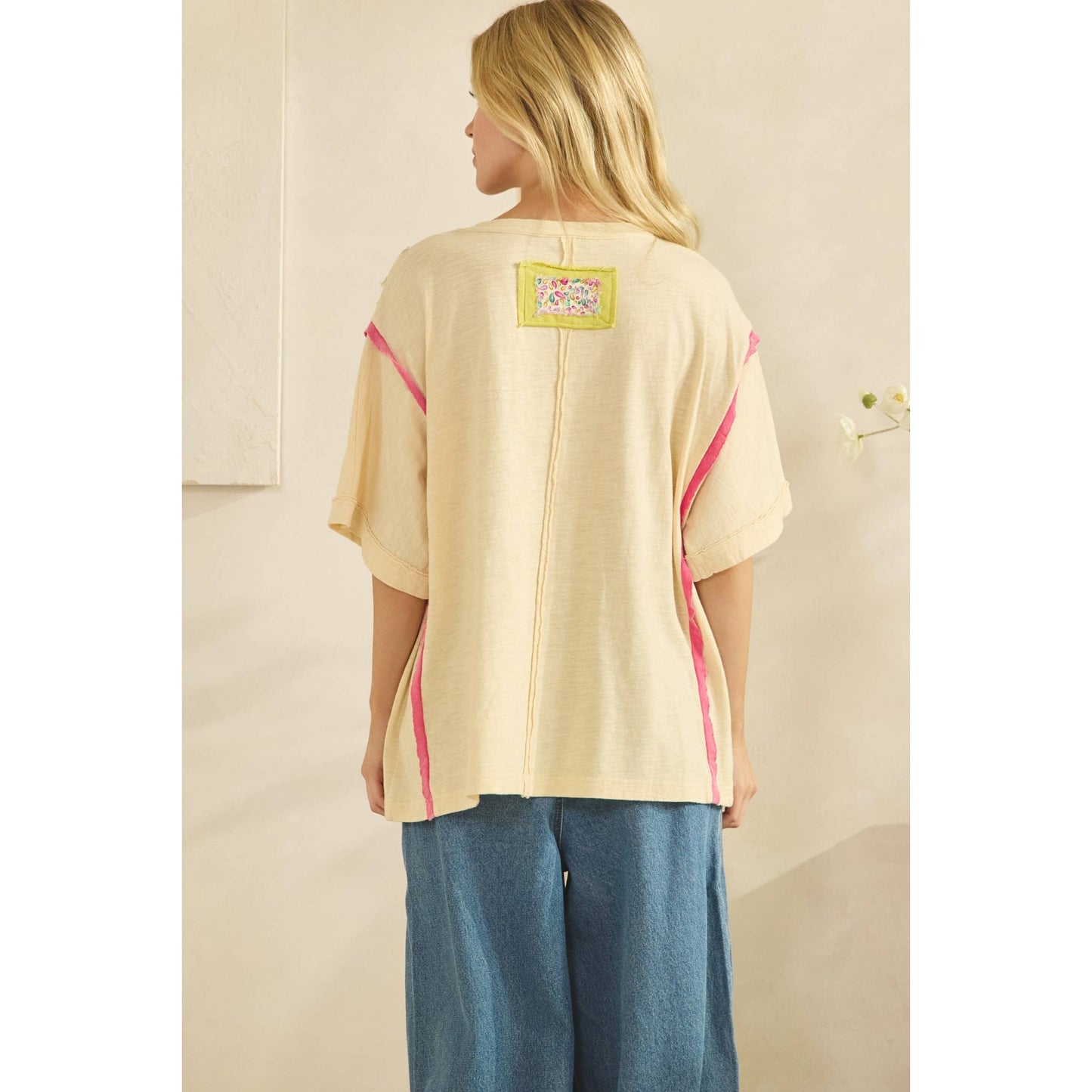 HEART POP PATCHWORK TEE