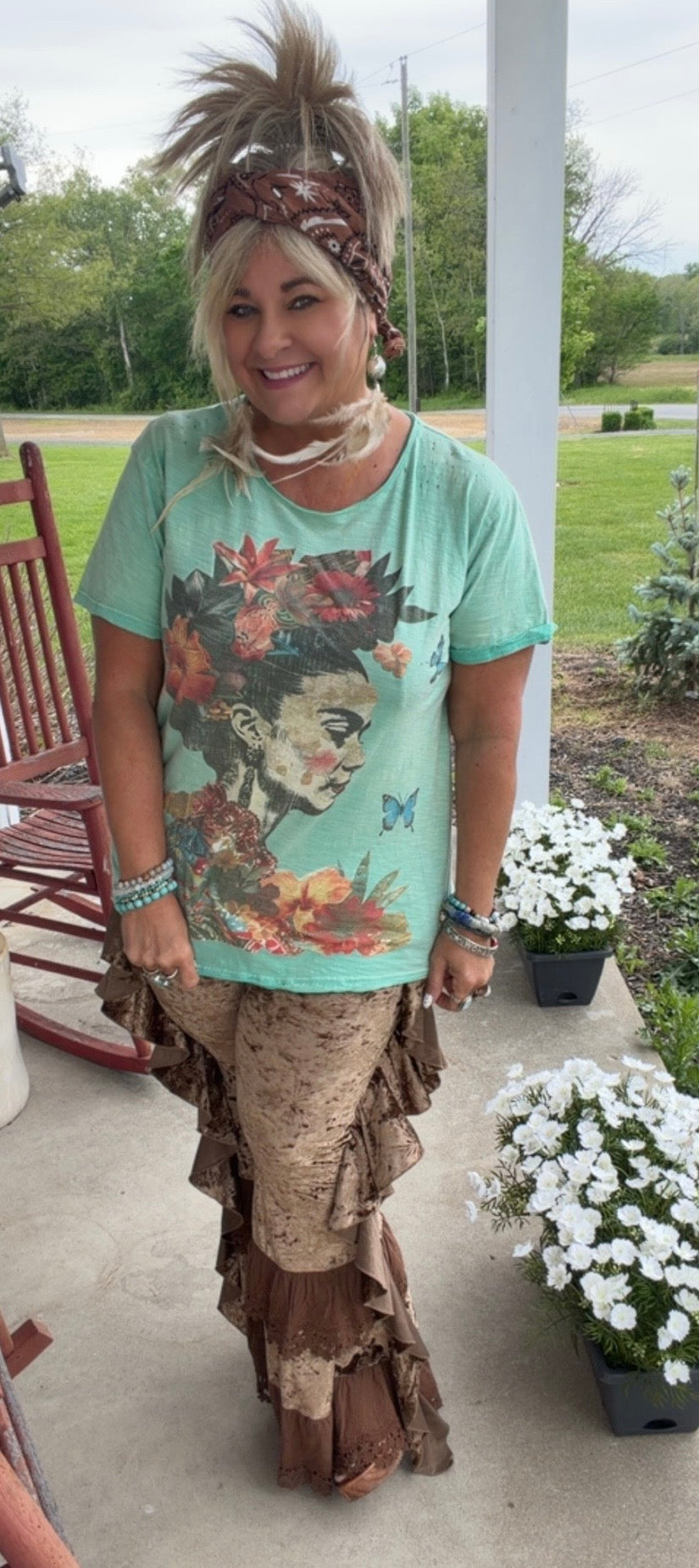 Moon Dance Tee - Floral Dreams