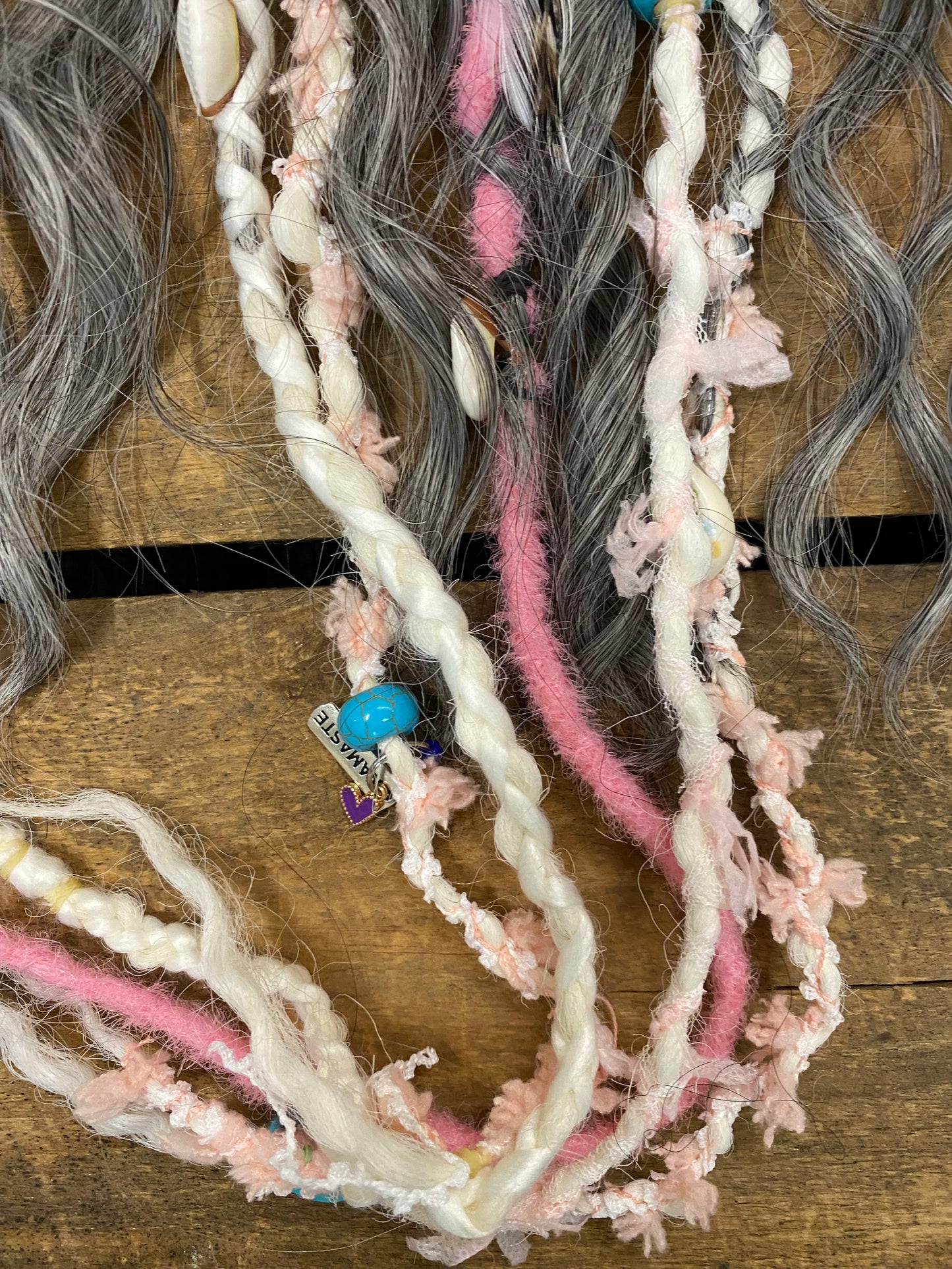 Dreads - Ash and Aura Clip In FINAL SALE