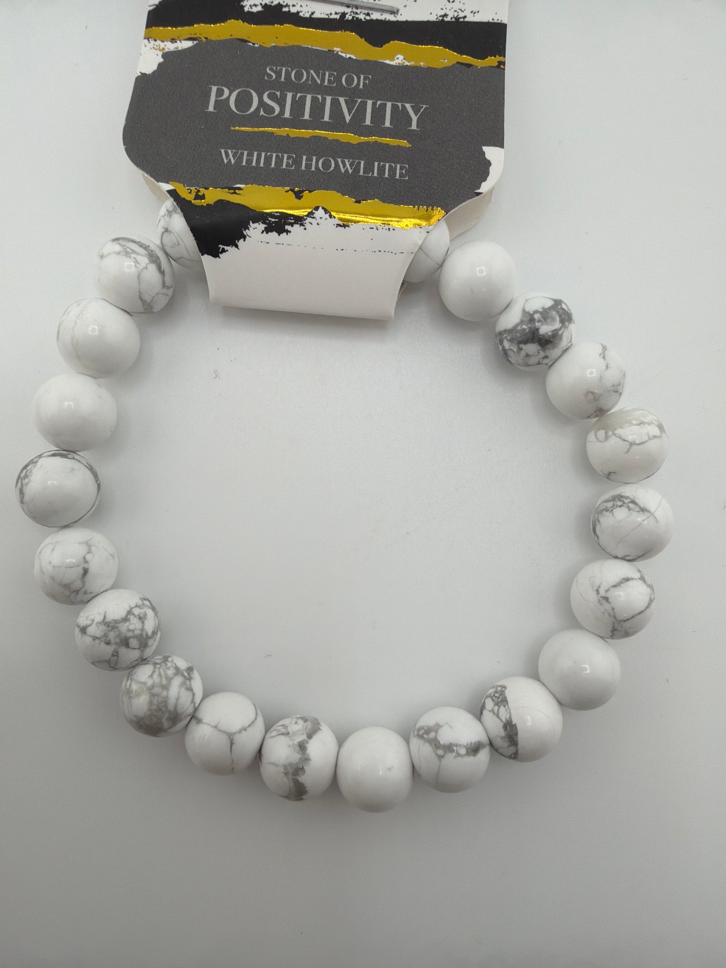 Gemstone Energy Bead Stretch Bracelets 8mm