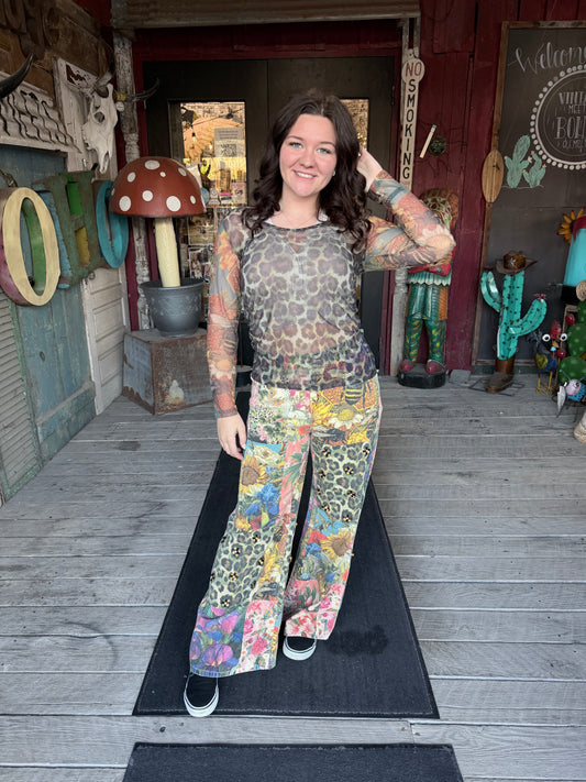 Leopard Garden Pants
