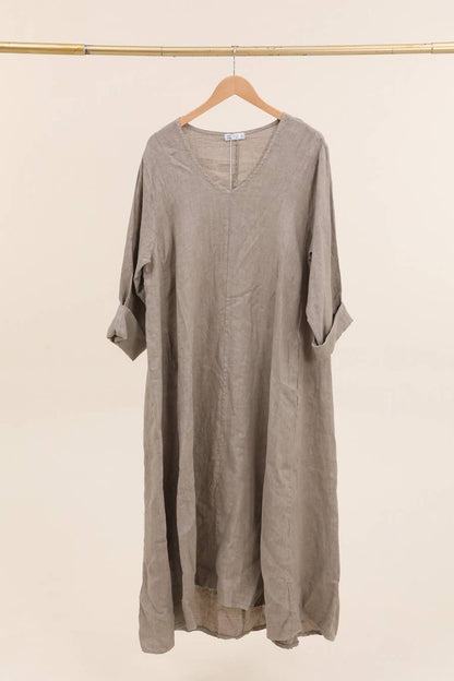 V neck Long dress