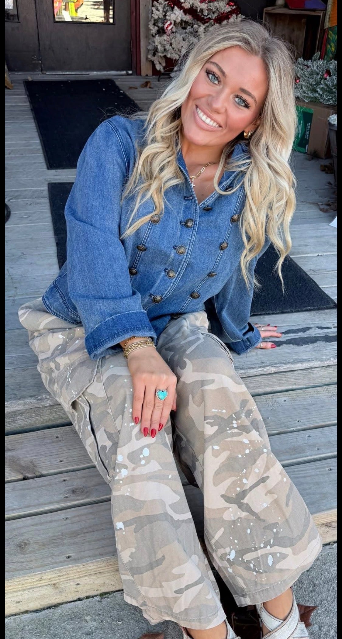 Commanding On Denim Jacket