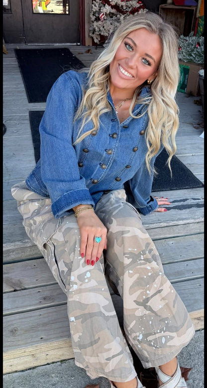 Commanding On Denim Jacket