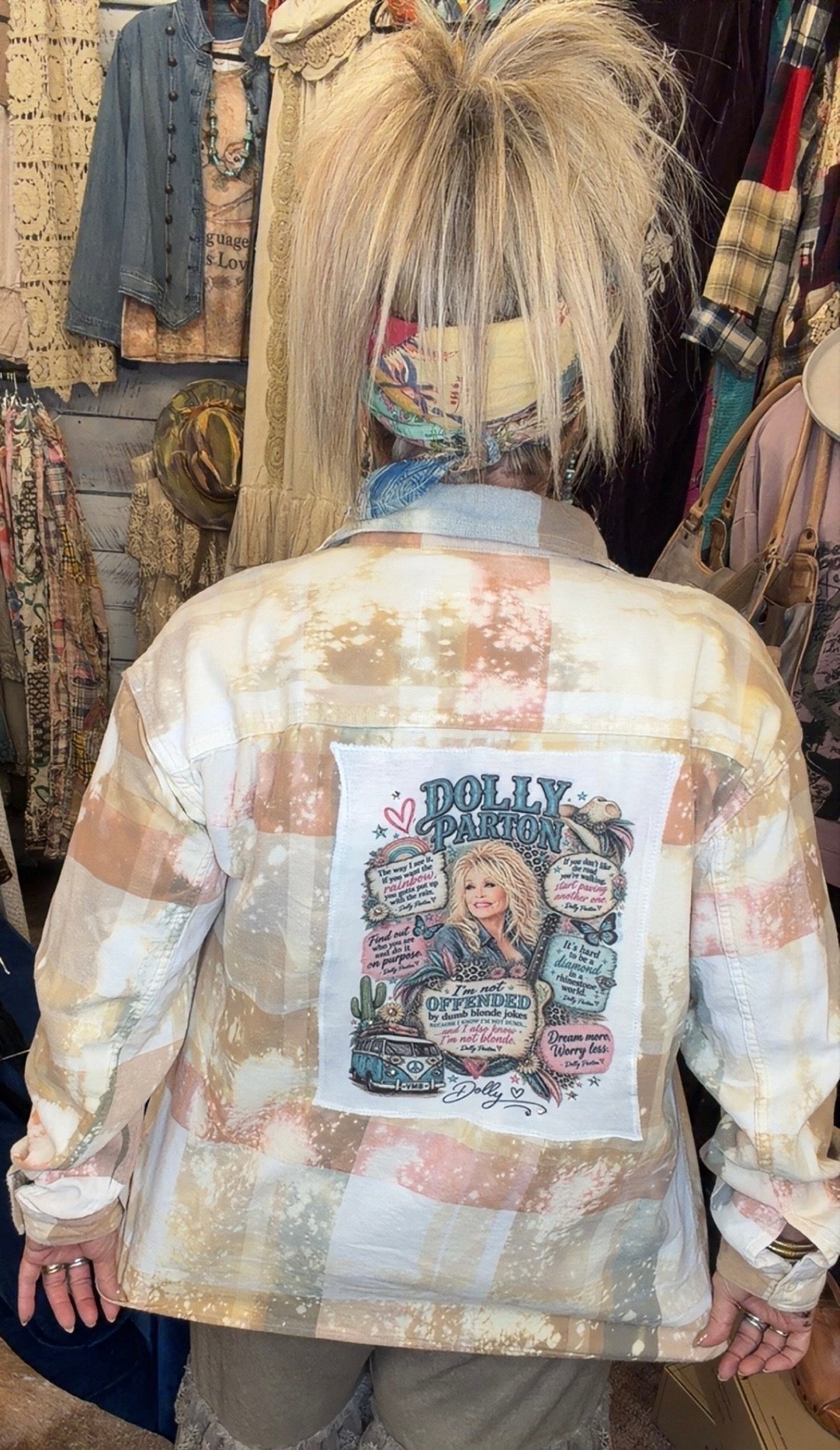 Distressed Flannels - Dolly sayings BtheBestU