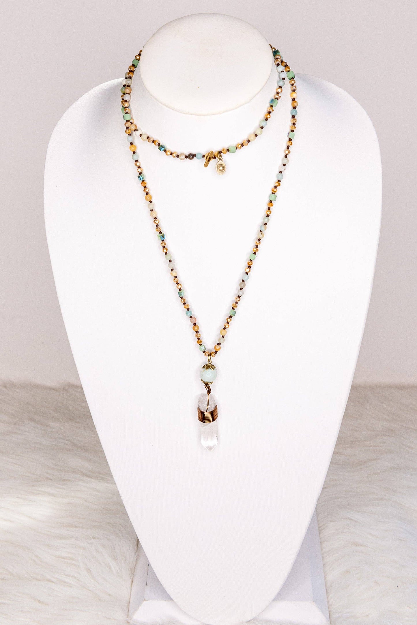Suri Necklace in Amazonite FINA LSALE