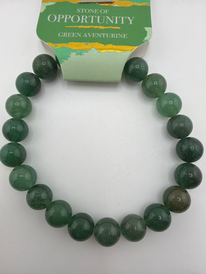 Gemstone Energy Bead Stretch Bracelets 8mm