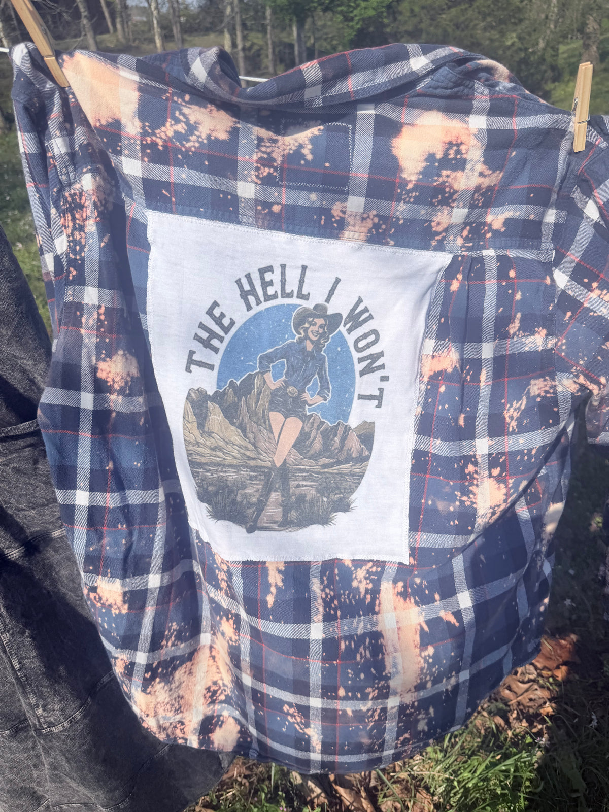 Distressed Flannel - the Hell I Won't