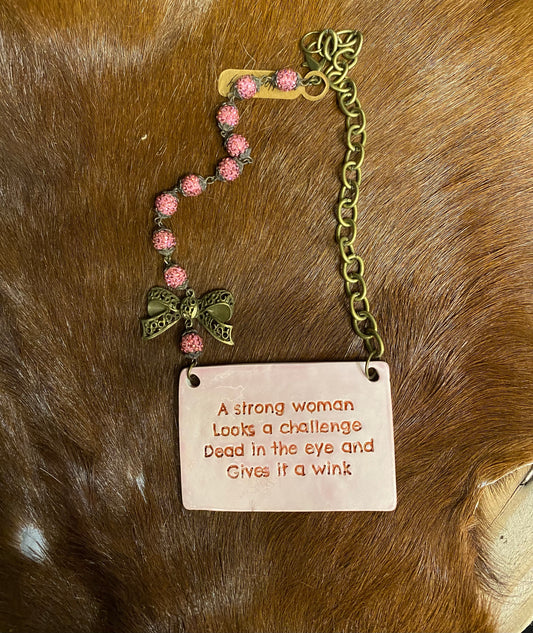Pottery Plaque Necklace