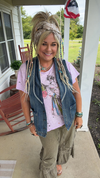Spellbound Vest - Medium Chambray