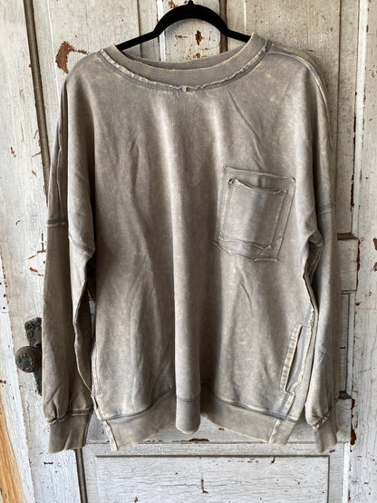 Mineral Washed Crewneck Sweatshirt