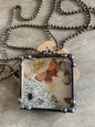 German Glitter Glass Necklace