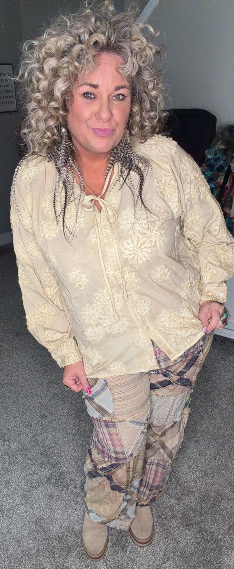 Floral Imprints Top