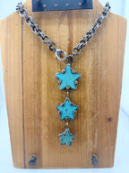 Turquoise Star Drop Necklace FINAL SALE