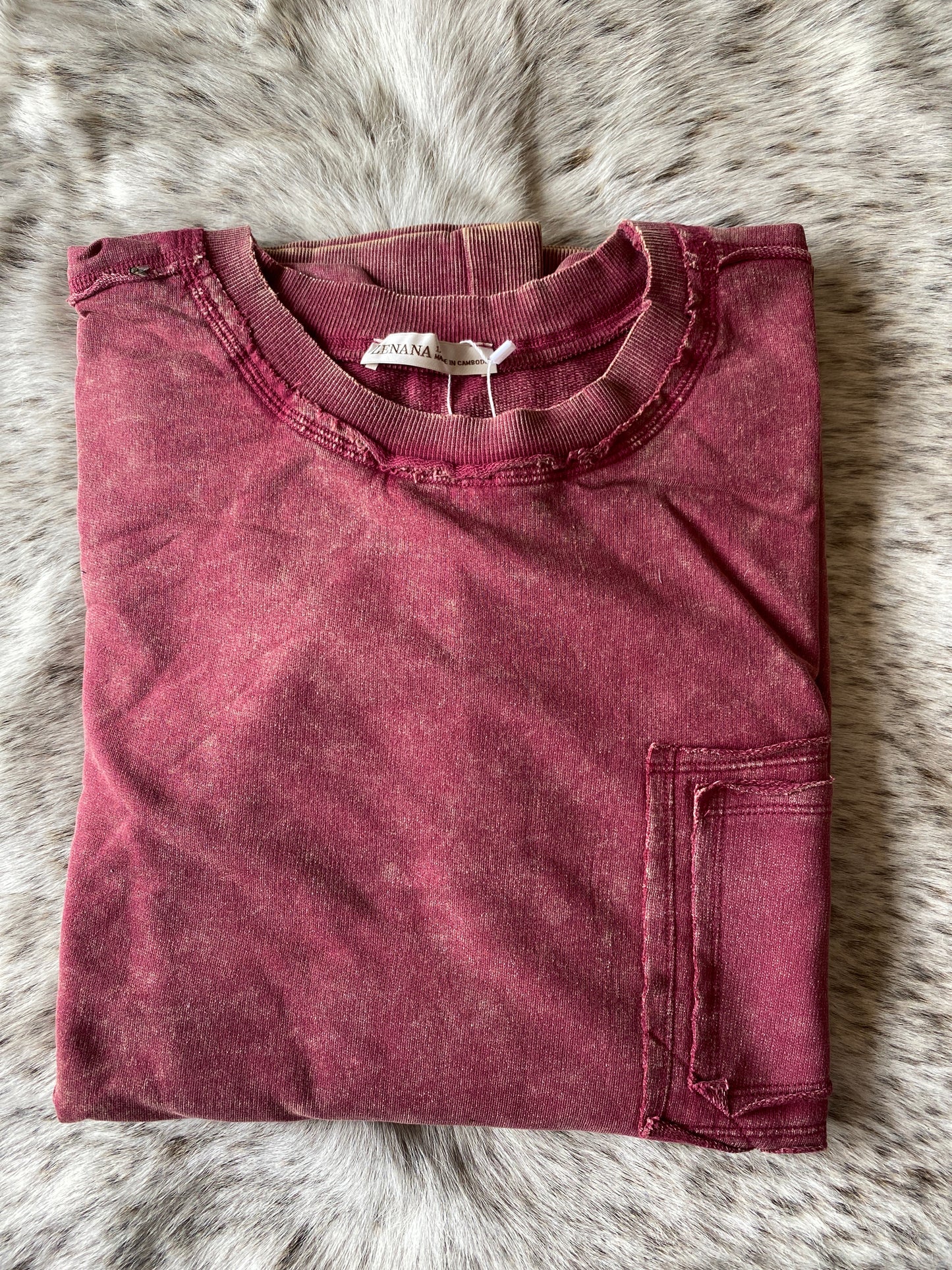 Mineral Washed Crewneck Sweatshirt - Plus Size