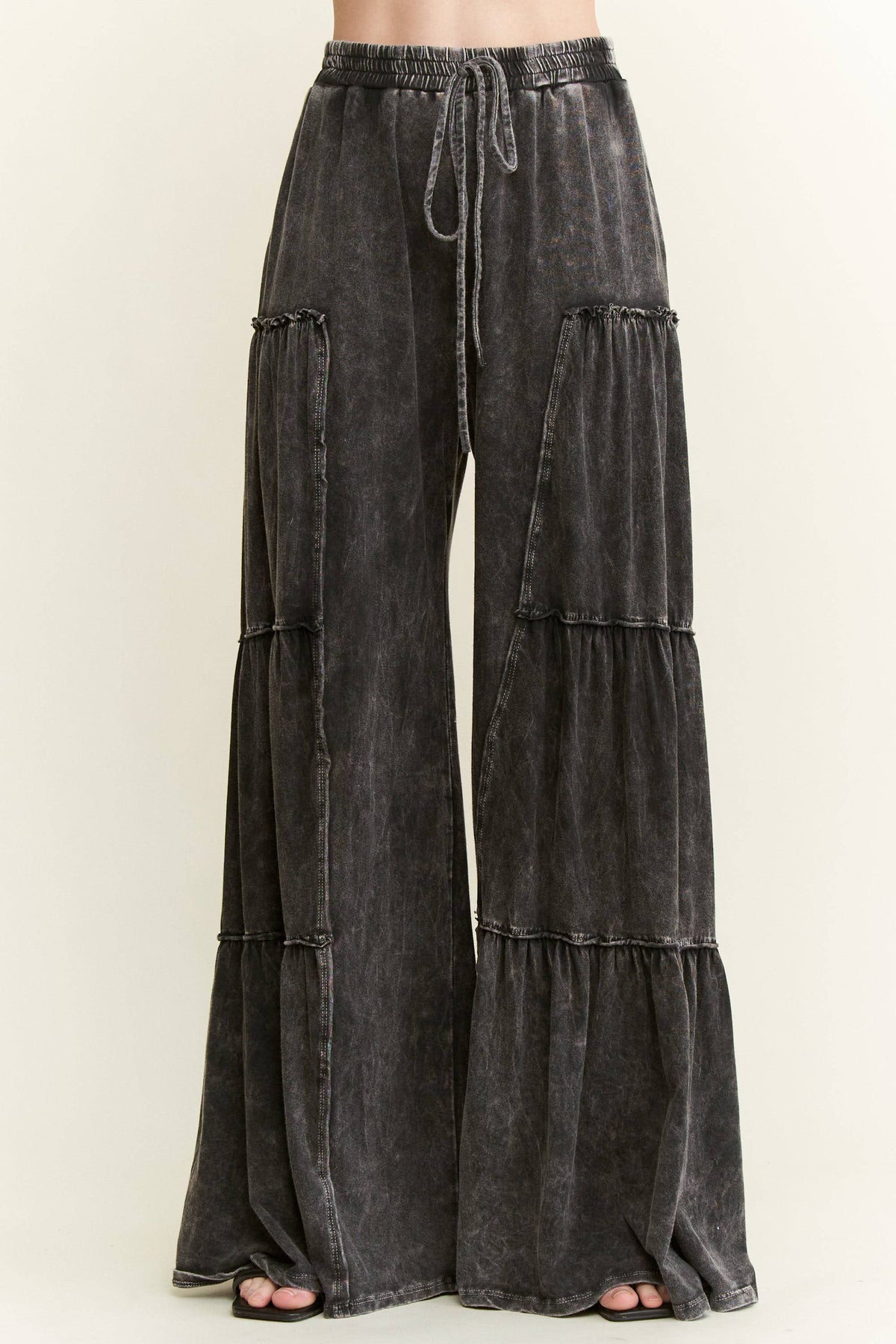 Boho Pants -  Tiered Wide Leg Pants