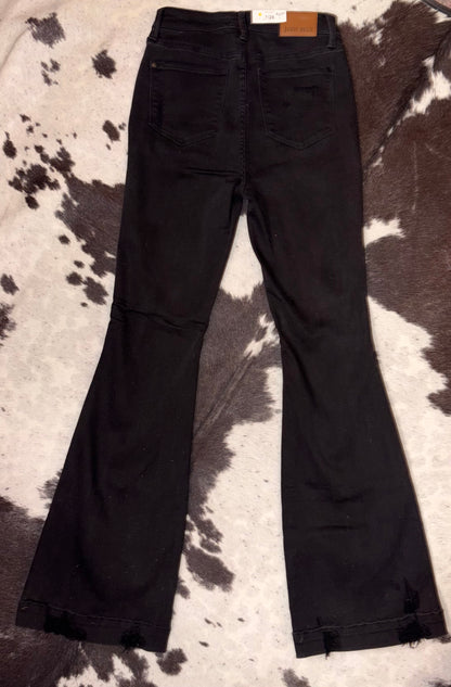 Night Out Distressed Flare Jeans