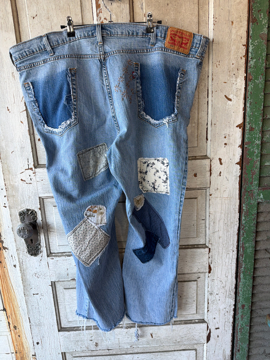 The Denim Keepsake  Patchwork Jeans