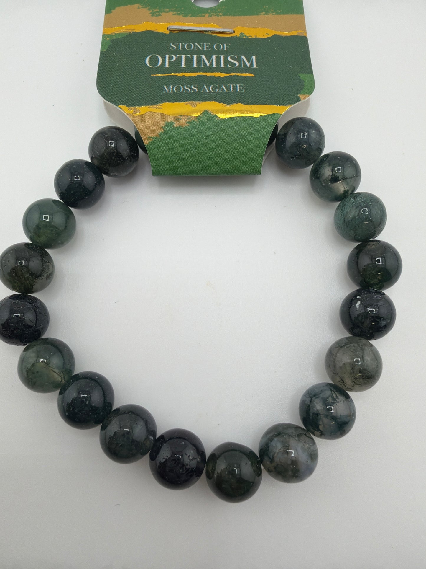 Gemstone Energy Bead Stretch Bracelets 8mm