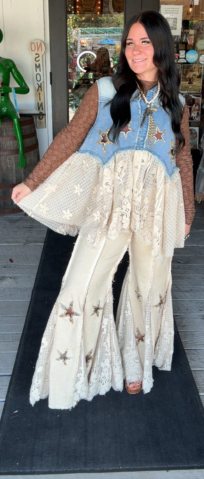 Sequins in Hayfield Jeans