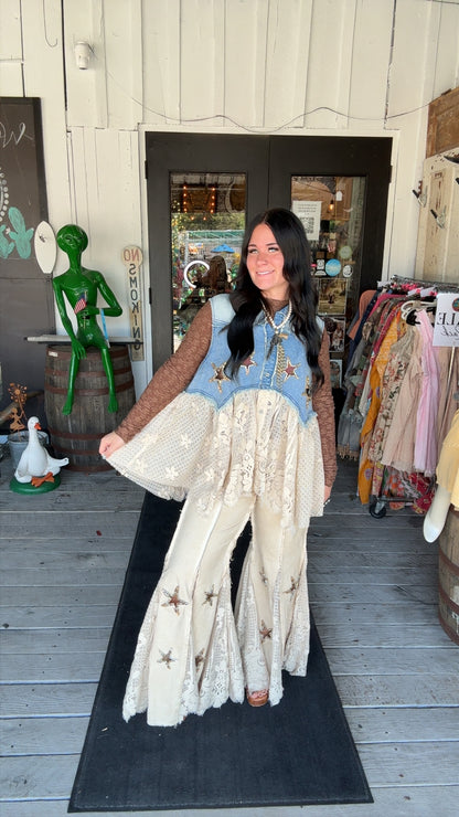 Sequins in Hayfield Jeans