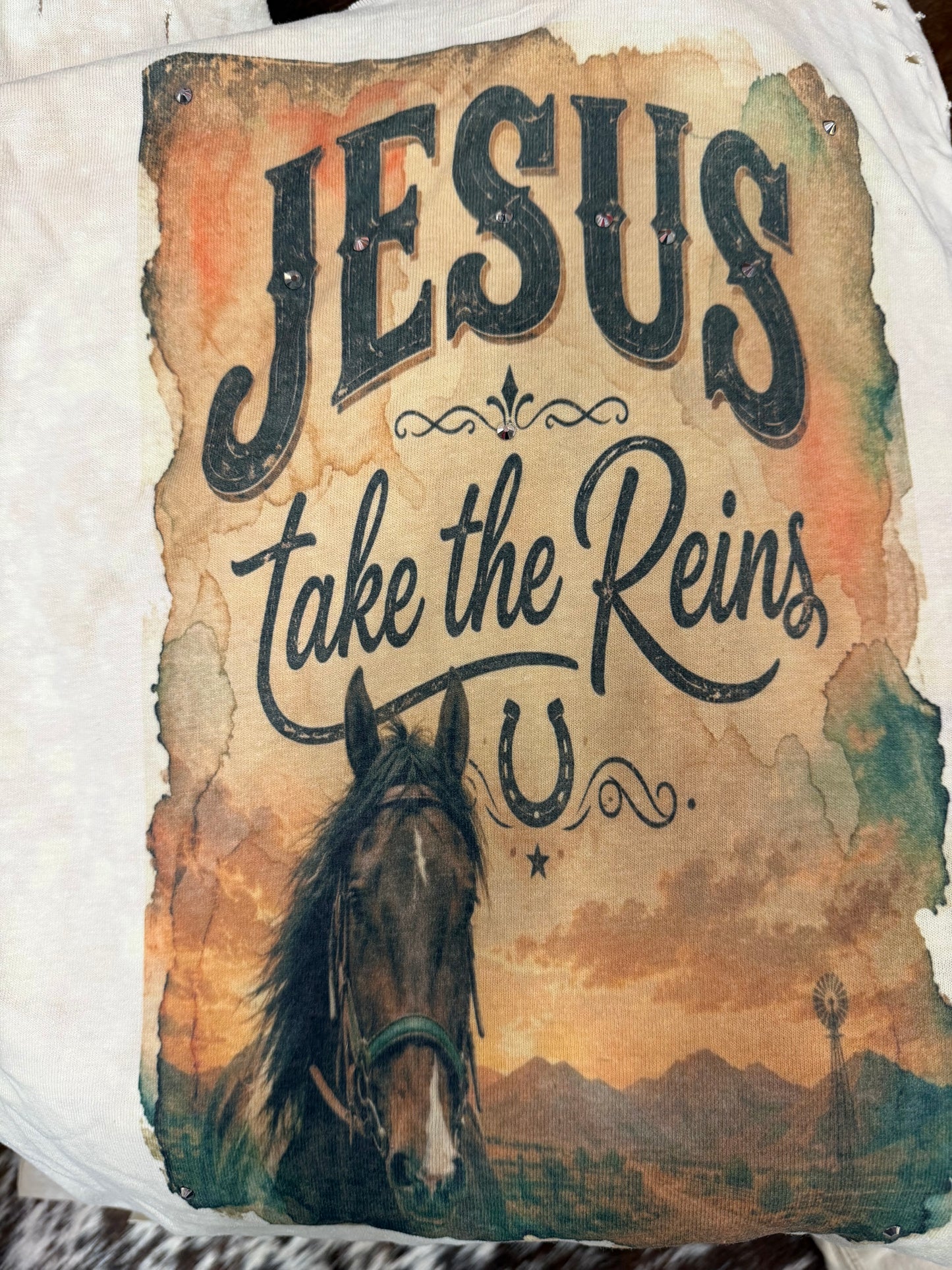 BthebestU Tee - Jesus Take the Reins