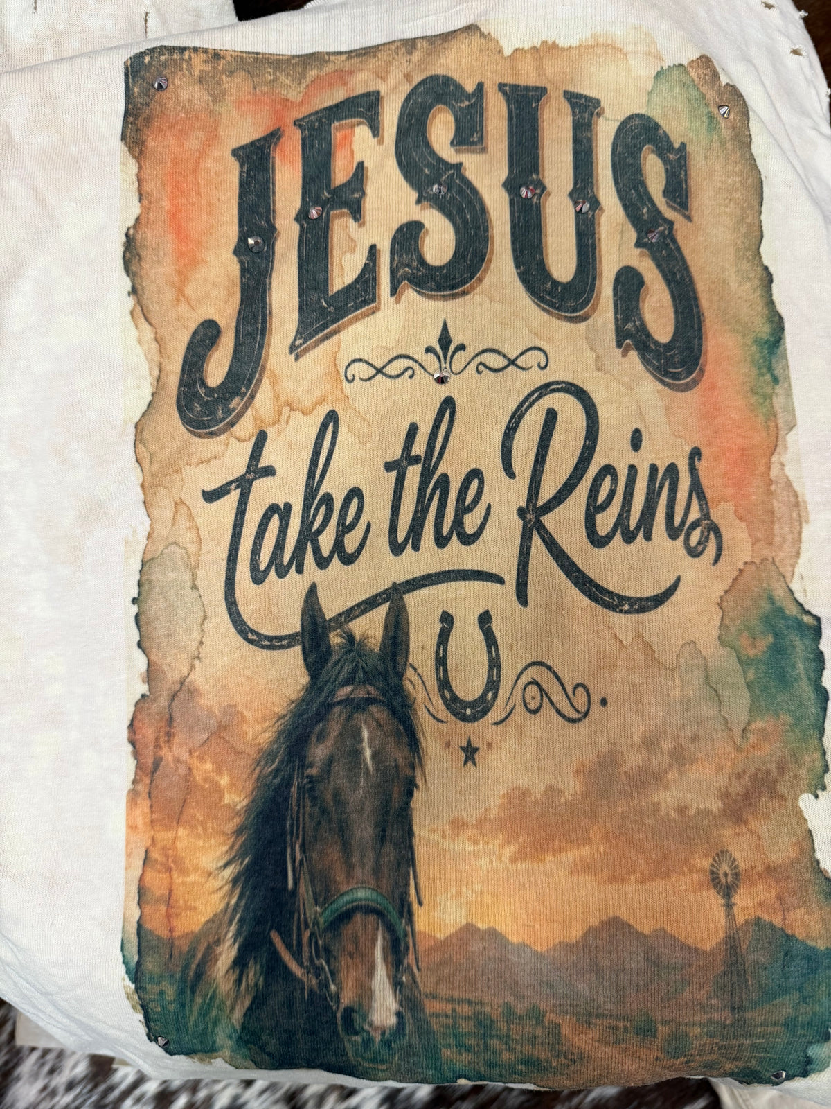 BthebestU Tee - Jesus Take the Reins
