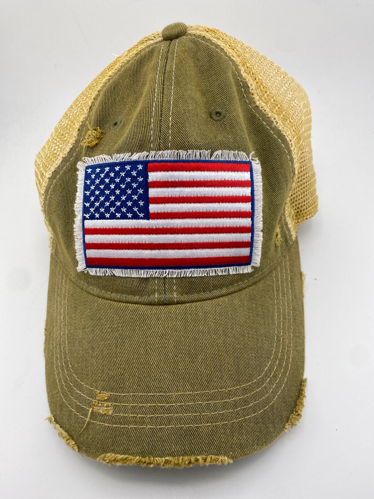 Ball Cap - American Flag Patch