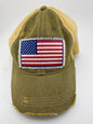 Ball Cap - American Flag Patch