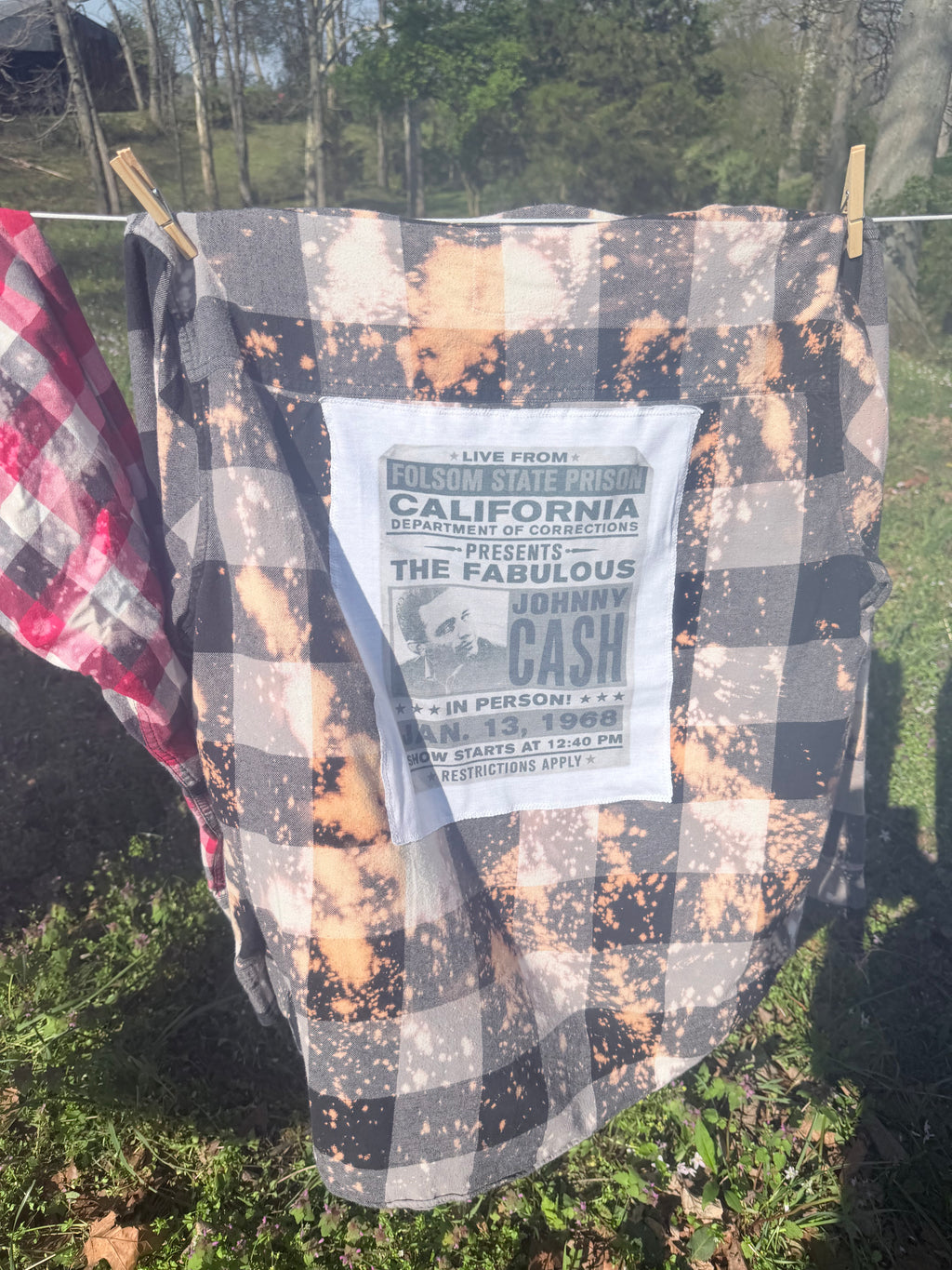 Distressed FLannel - Cash
