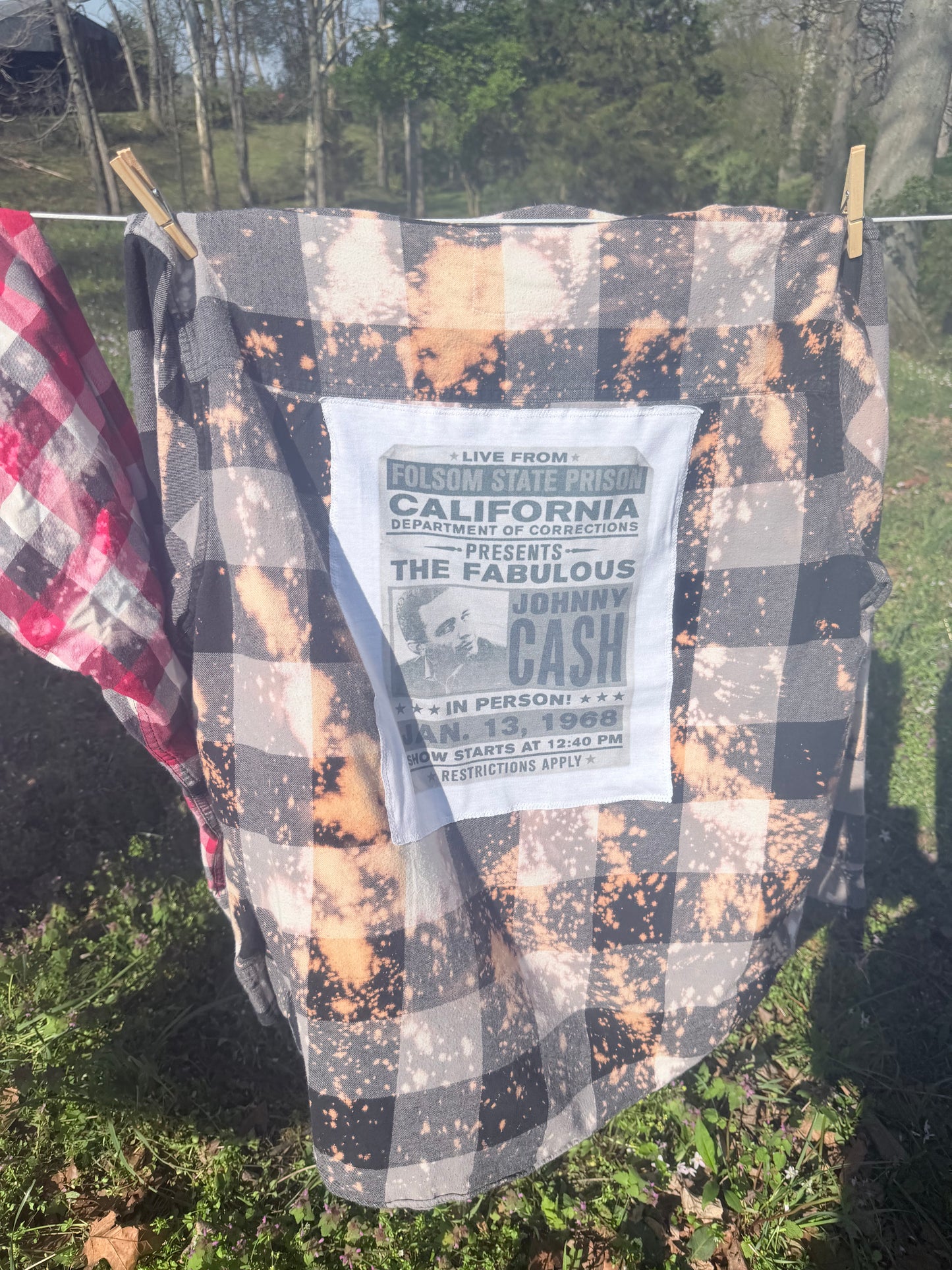 Distressed FLannel - Cash