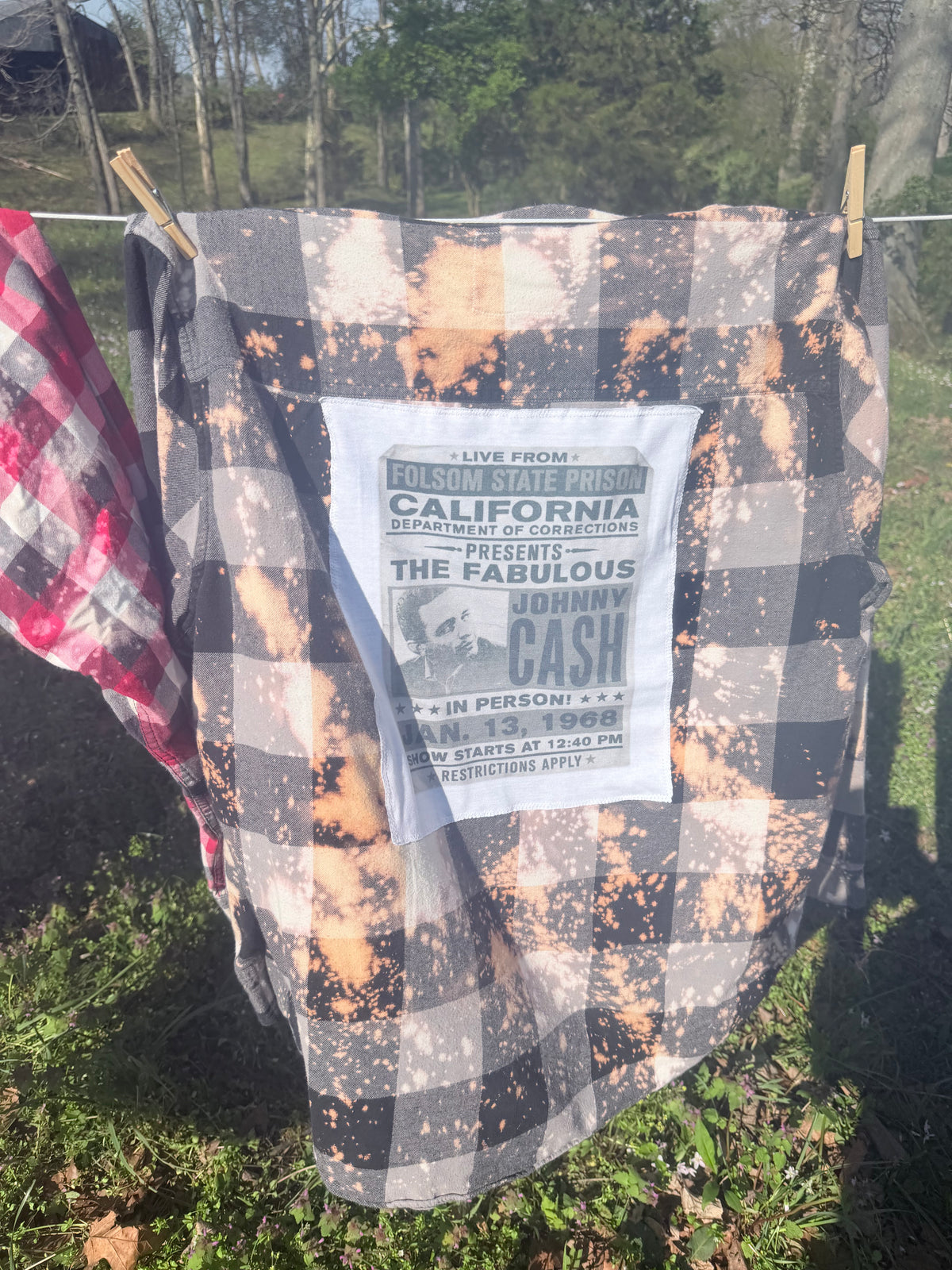 Distressed FLannel - Cash