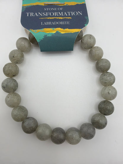 Gemstone Energy Bead Stretch Bracelets 8mm