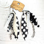 Fringe Hoop Earrings- Polka Dots-FINAL SALE