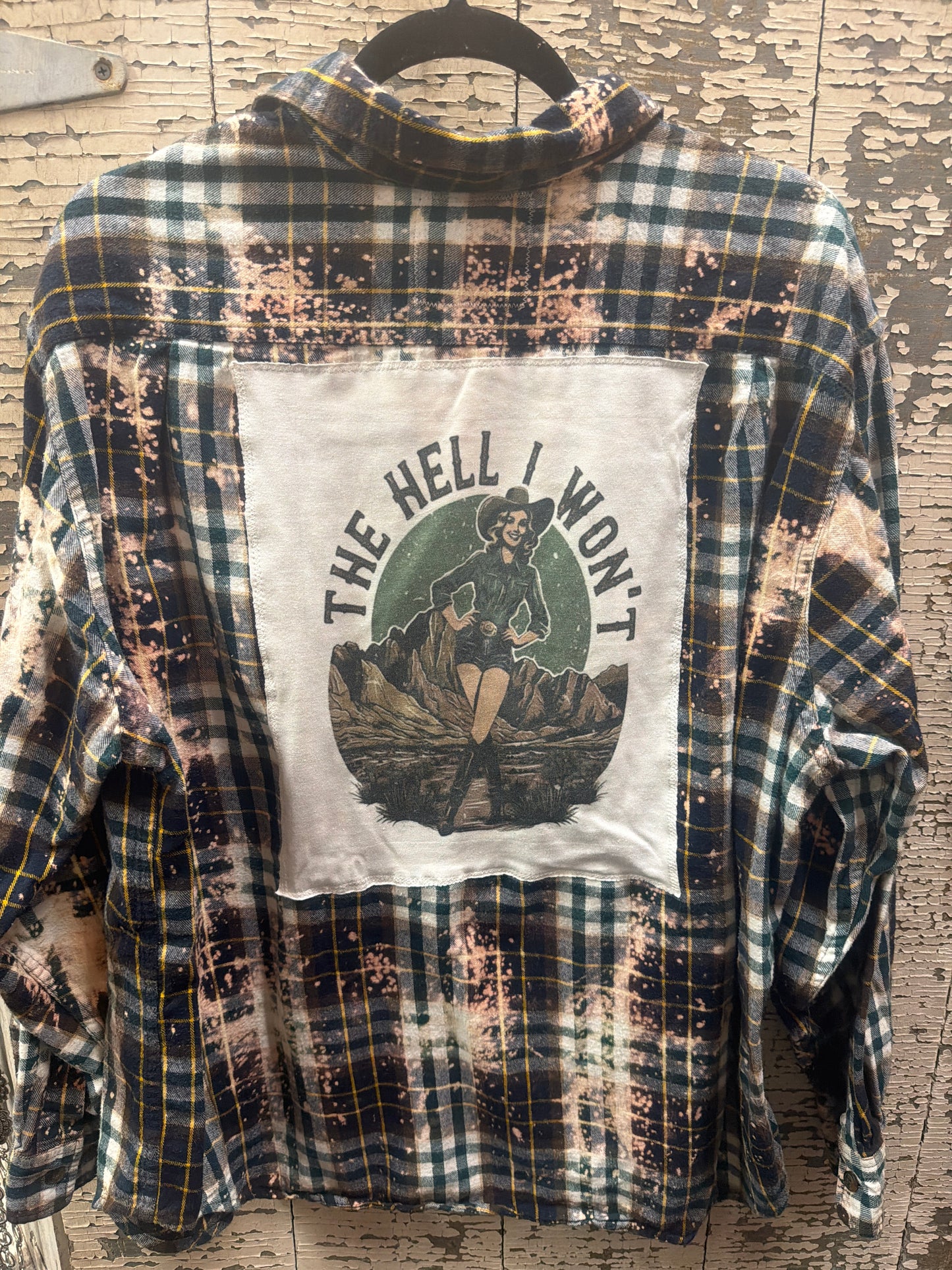Distressed Flannel - the Hell I Won't