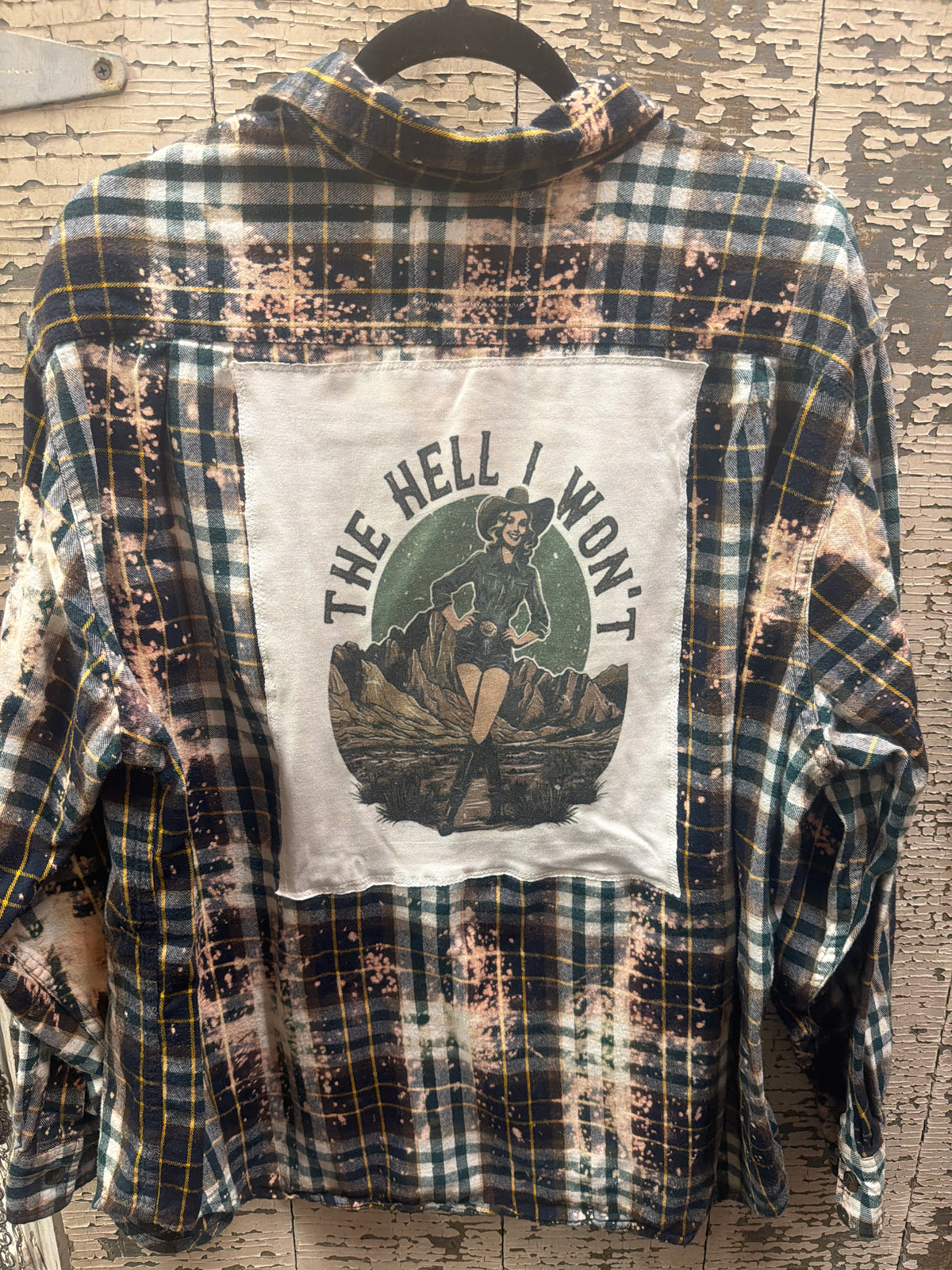 Distressed Flannel - the Hell I Won't