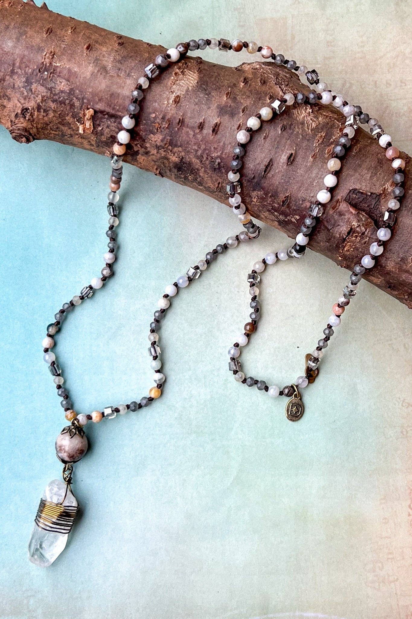 Suri Necklace in Gray FINAL SALE