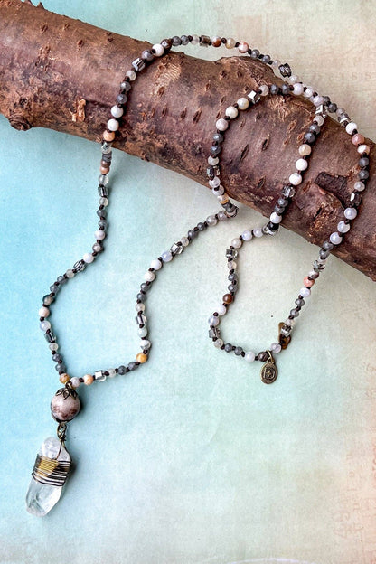 Suri Necklace in Gray FINAL SALE