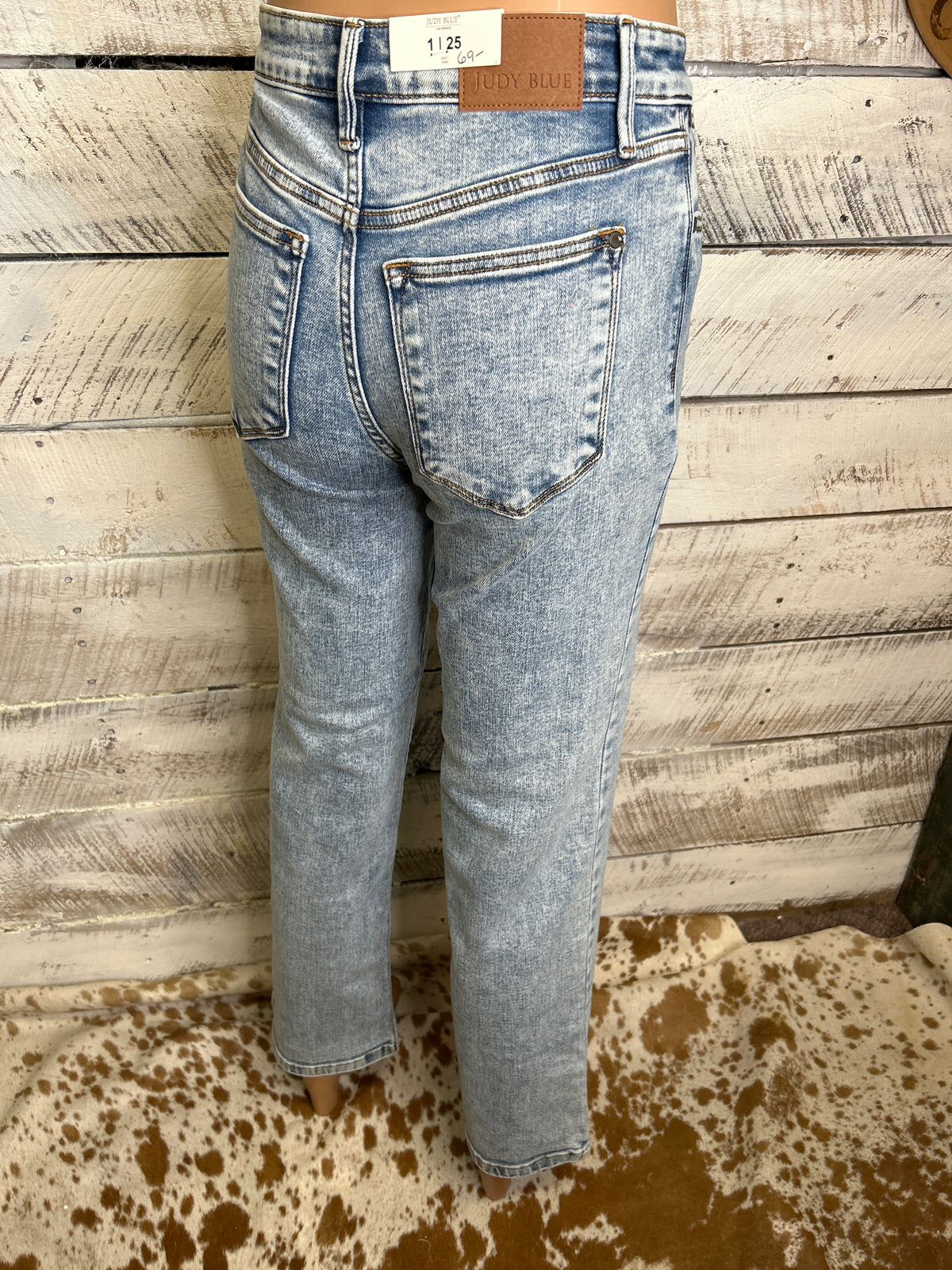 Acid Wash Straight Fit Jeans FINAL SALE