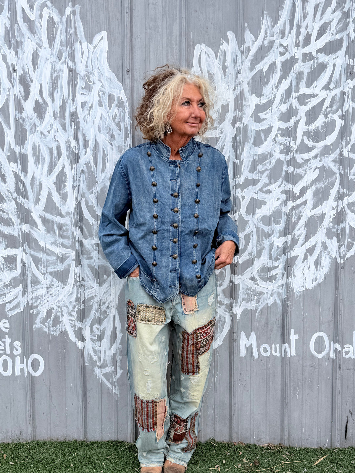 Commanding On Denim Jacket