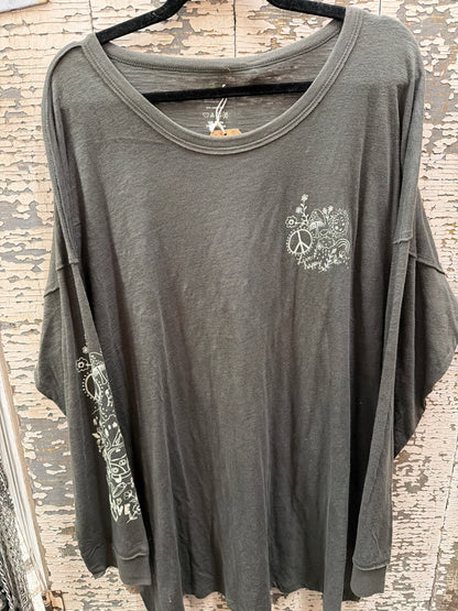 Oversized Doodle Top