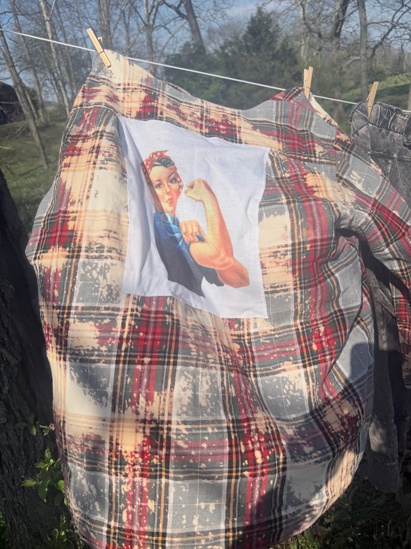 Distressed Flannel- Rosie